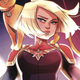 A crop of the cover of Captain Marvel #1.